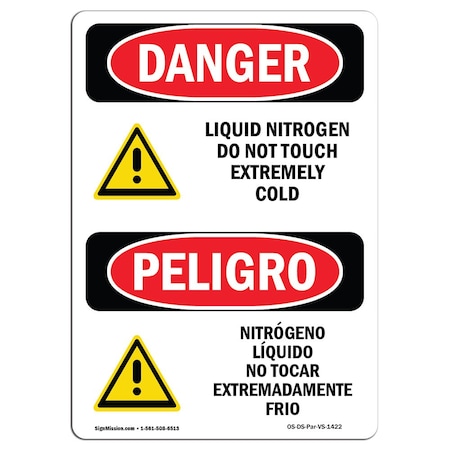 OSHA Danger, 3.5 Height, 5 Width, Decal